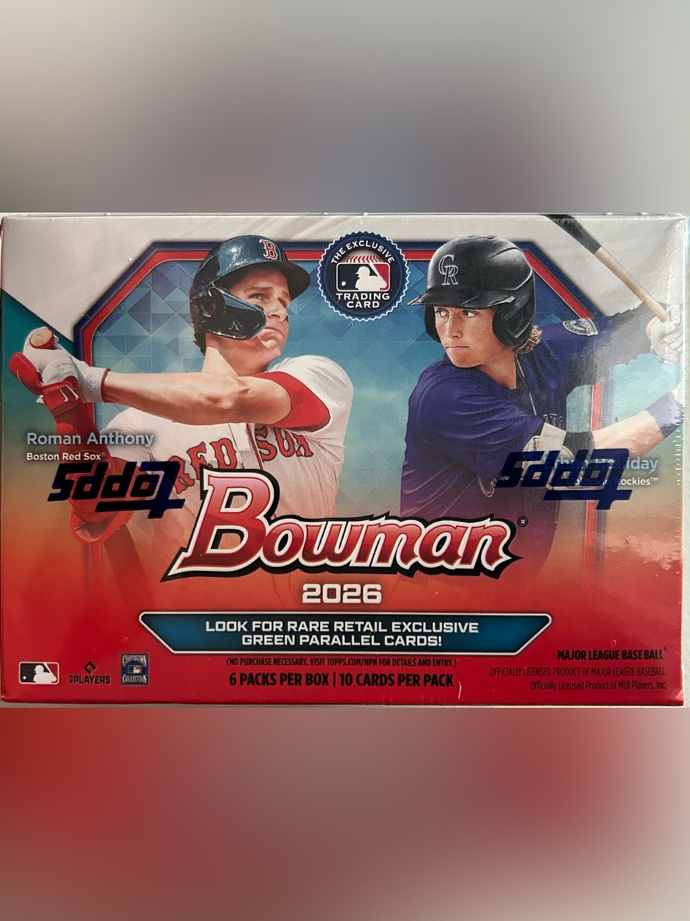 Topps 2026 Bowman Baseball Retail Box 60 Cards (6Pks) Chase Anime Insert Set!!